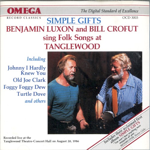 Sings Folk Songs At Tanglewood & Simple Gifts