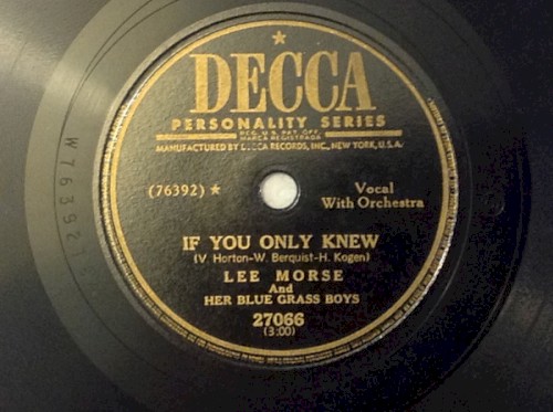 If You Only Knew / Lonesome Darlin'