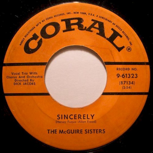 Sincerely / No More