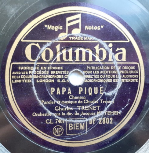 Papa pique / Chanson du joli feu de bois