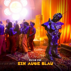 Ein Auge blau