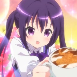 latte and a muffin