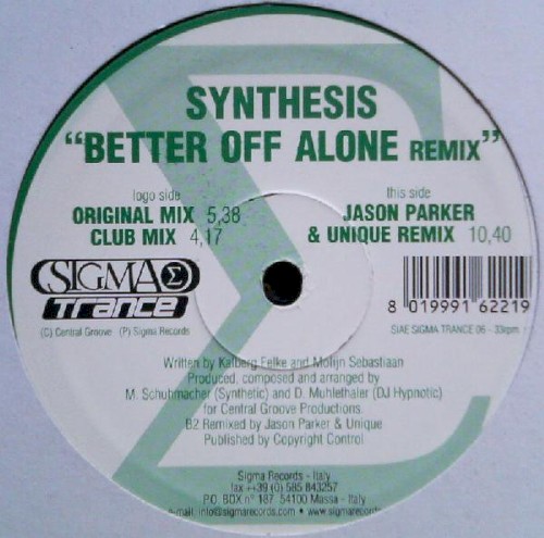 Better Off Alone (remix)