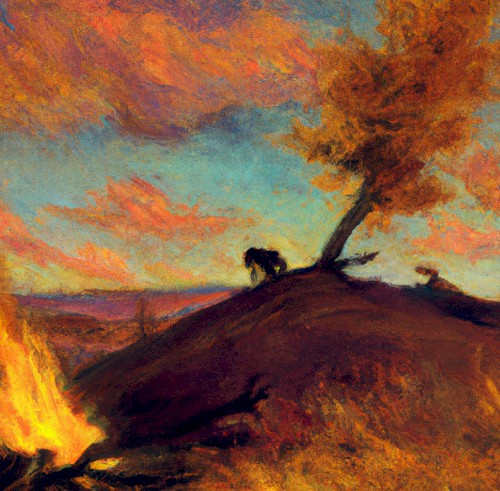 Autumn Prairie Fire