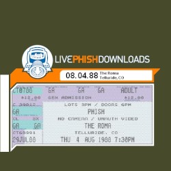 1988-08-04: The Roma, Telluride, CO, USA