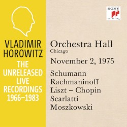 Vladimir Horowitz in Recital at Orchestra Hall Chicago November 2 1975