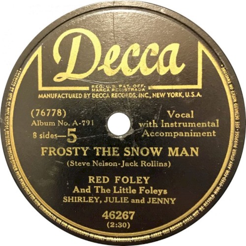 Frosty the Snow Man / Rudolph the Red-Nosed Reindeer