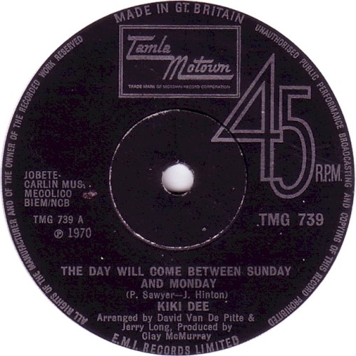 The Day Will Come Between Sunday and Monday / My Whole World Ended (the Moment You Left Me)
