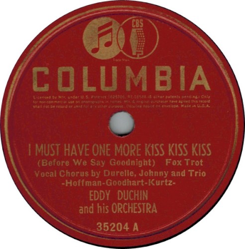I Must Have One More Kiss Kiss Kiss / What Is This Thing Called Love?