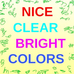 Nice Clear Bright Colors