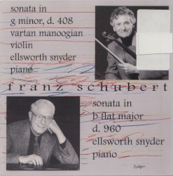Sonata in G minor, D. 408 / Sonata in B flat major, D. 960