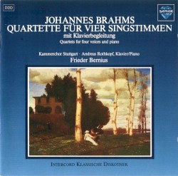 Quartette für vier Singstimmen mit Klavierbegleitung