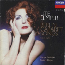Berlin Cabaret Songs (Sung in English)