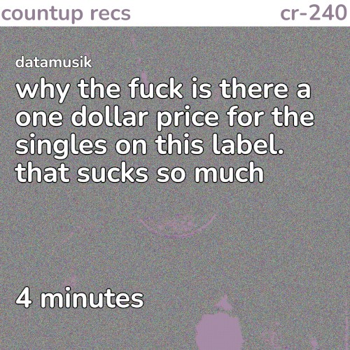 why the fuck is there a one dollar price for the singles on this label. that sucks so much