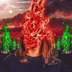 on fire
