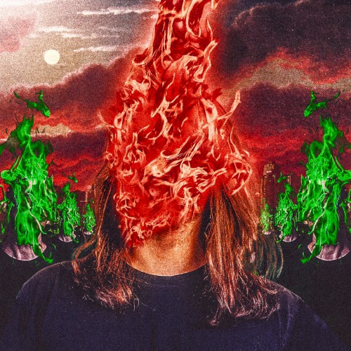 on fire