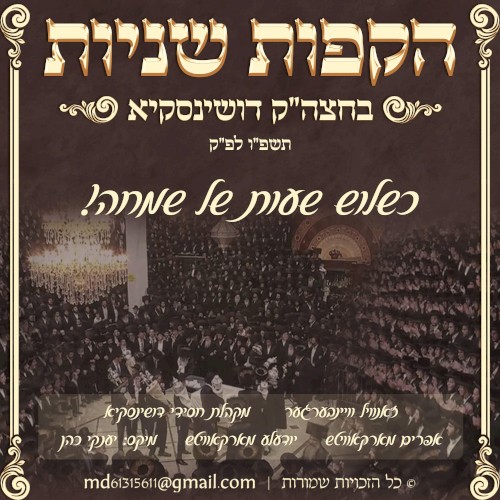 הקפות שניות דושינסקיא תשפ״ו