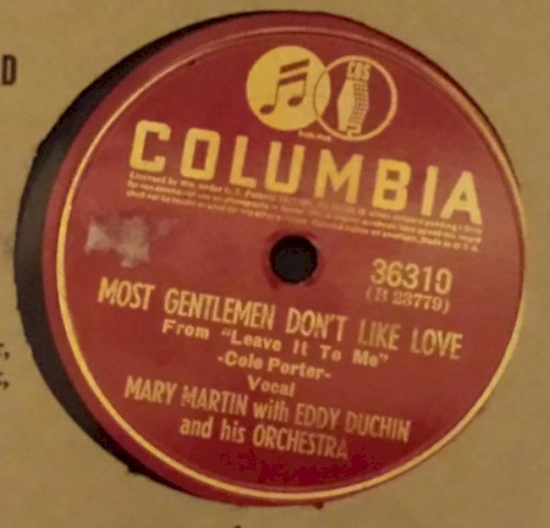 Most Gentlemen Don't Like Love / My Heart Belongs to Daddy