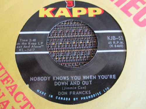 Nobody Knows You When You're Down and Out / What'll I Do