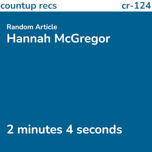 Hannah McGregor