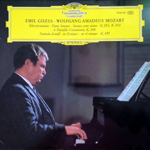 Piano Sonatas K.281, K.310 / 6 Paisiello-Variationen K. 398 / Fantasie in D minor K. 397