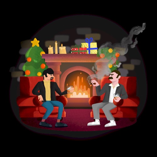 By the Fireplace