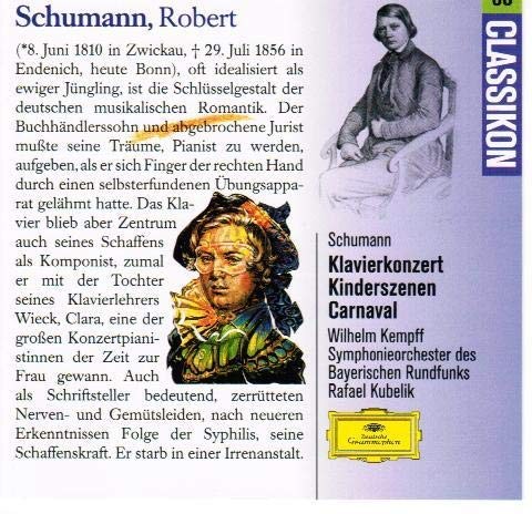 Klavierkonzert / Kinderszenen / Carnaval