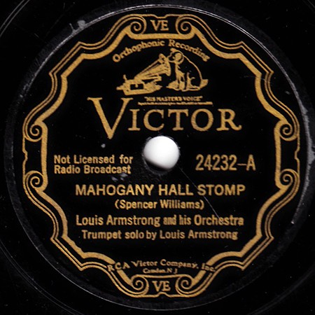 Mahogany Hall Stomp / High Society