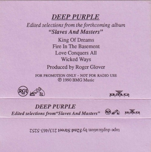 Edited Selections From the Forthcoming Album “Slaves and Masters”