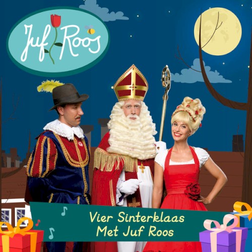 Vier Sinterklaas met juf Roos
