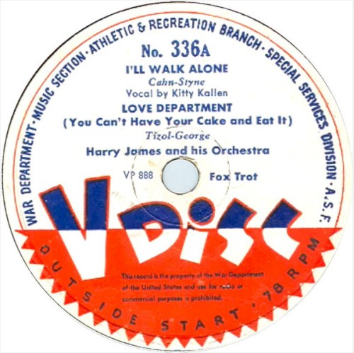 I’ll Walk Alone / Love Department / And the Angels Sing