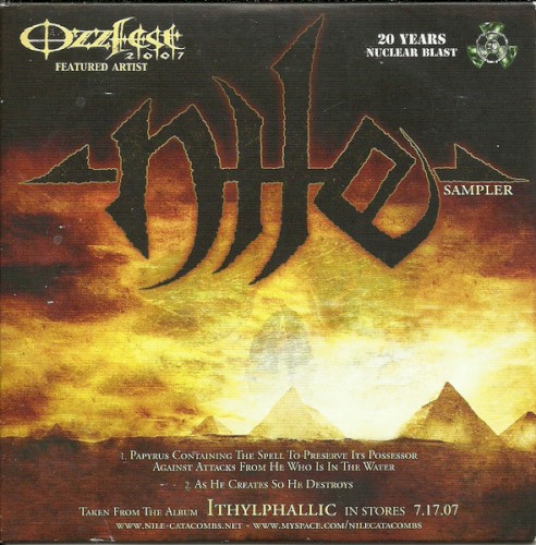 Ozzfest 2007 Featured Artist Nile Sampler