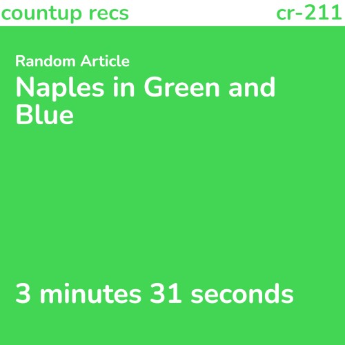 Naples in Green and Blue