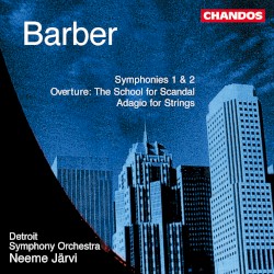 Symphonies 1 & 2 / Overture: The School for Scandal / Adagio for Strings