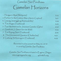 Gamelan Horizons