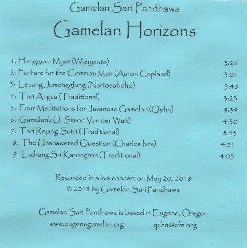 Gamelan Horizons