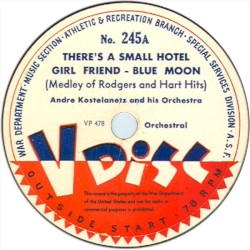 There’s a Small Hotel / Girl Friend / Blue Moon / With a Song in My Heart