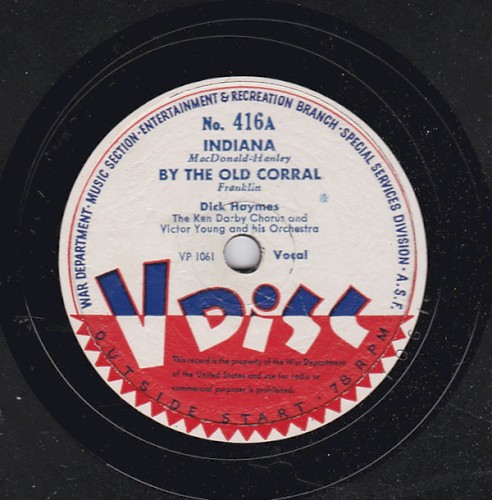 Indiana / By the Old Corral / Don’t Blame Me / Corns for My Country