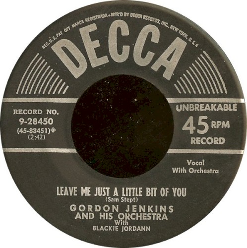 Leave Me Just a Little Bit of You / I'll Know My Love (By the Way She Talks)