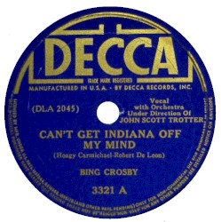 Can’t Get Indiana Off My Mind / I Found a Million Dollar Baby (in a Five and Ten Cent Store)