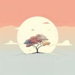 under a tree