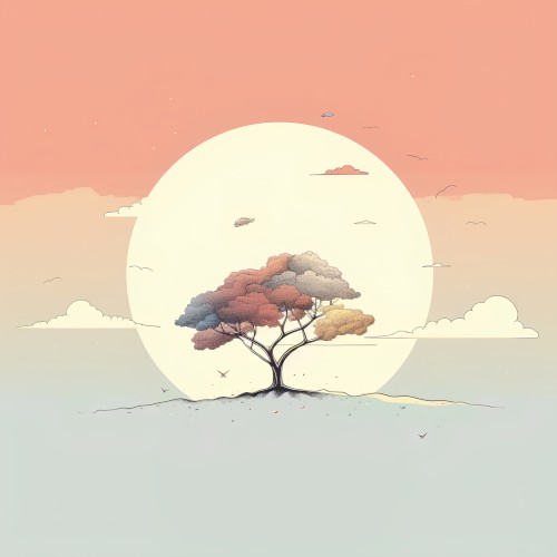 under a tree