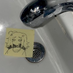 in the sink.
