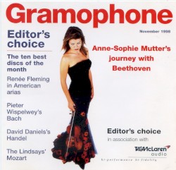 Editor’s Choice November 1998 / Anne-Sophie Mutter’s Journey With Beethoven