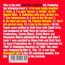 Todd Terry Project CD