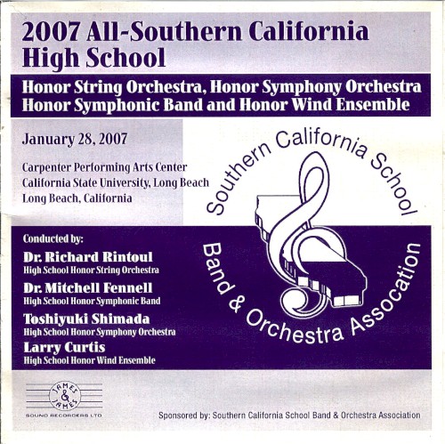 2007 All-Southern California High School Honor Groups Concert
