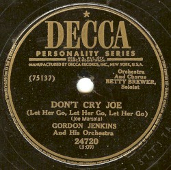 Don't Cry Joe / Perhaps, Perhaps, Perhaps