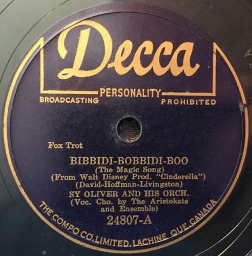 Bibbidi-Bobbidi-Boo (The Magic Song) / A Dream Is a Wish Your Heart Makes