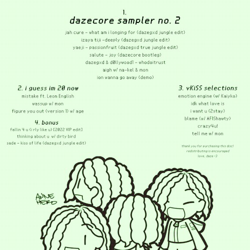 dazecore sampler no. 2 + i guess im 20 now + vKiSS selections