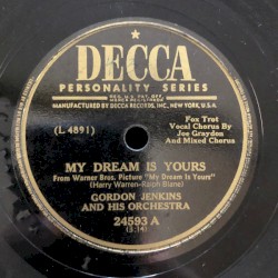 My Dream Is Yours / I'm Beginning to Miss You